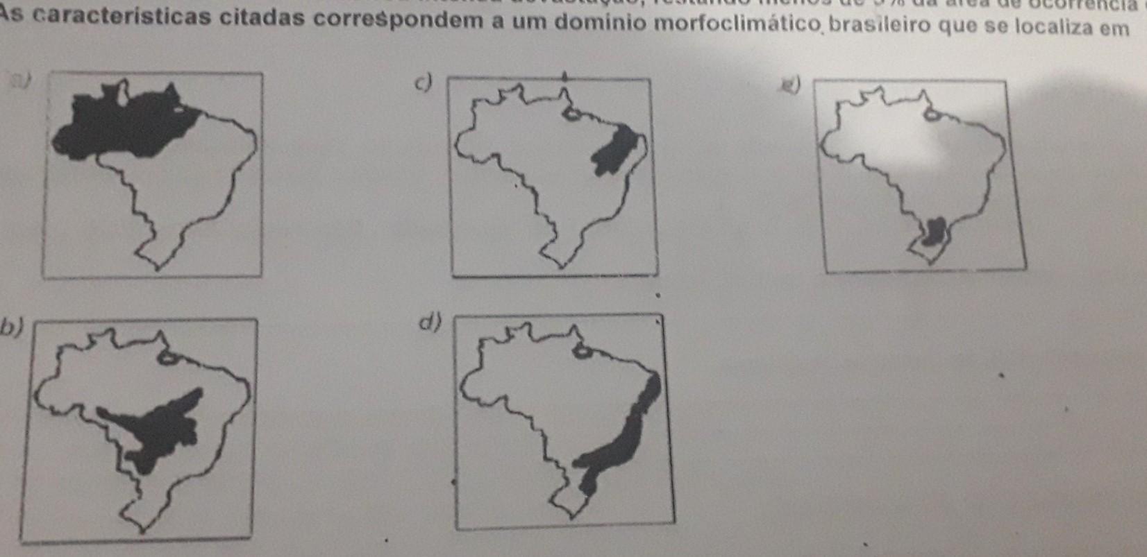 01- Vegetação do tipo arbórea, homogênea e aciculifoliada.-Recobre vastas áreas do Planalto Meridional, de e terrenos geologicamente sedimentar-bas