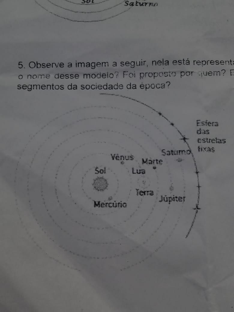 Observe a imagem a seguir, nela está representando um model